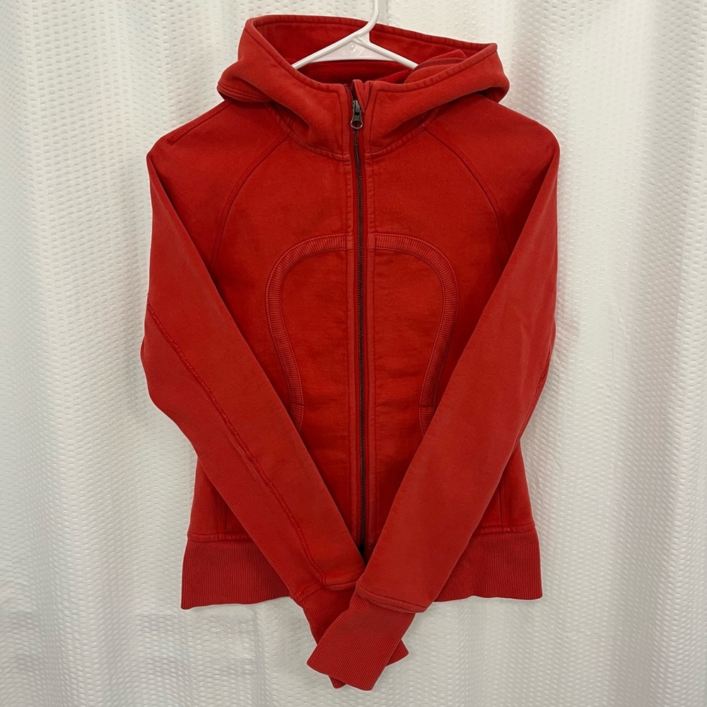 Lululemon - scuba full-zip jacket - red